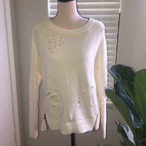 Express Sweater with Distressing Small